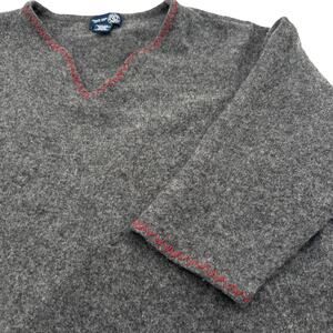 LANE‎ BRYANT Women's 26 28 Vintage Gray Venezia Lambs Wool Sweater Tunic Poncho